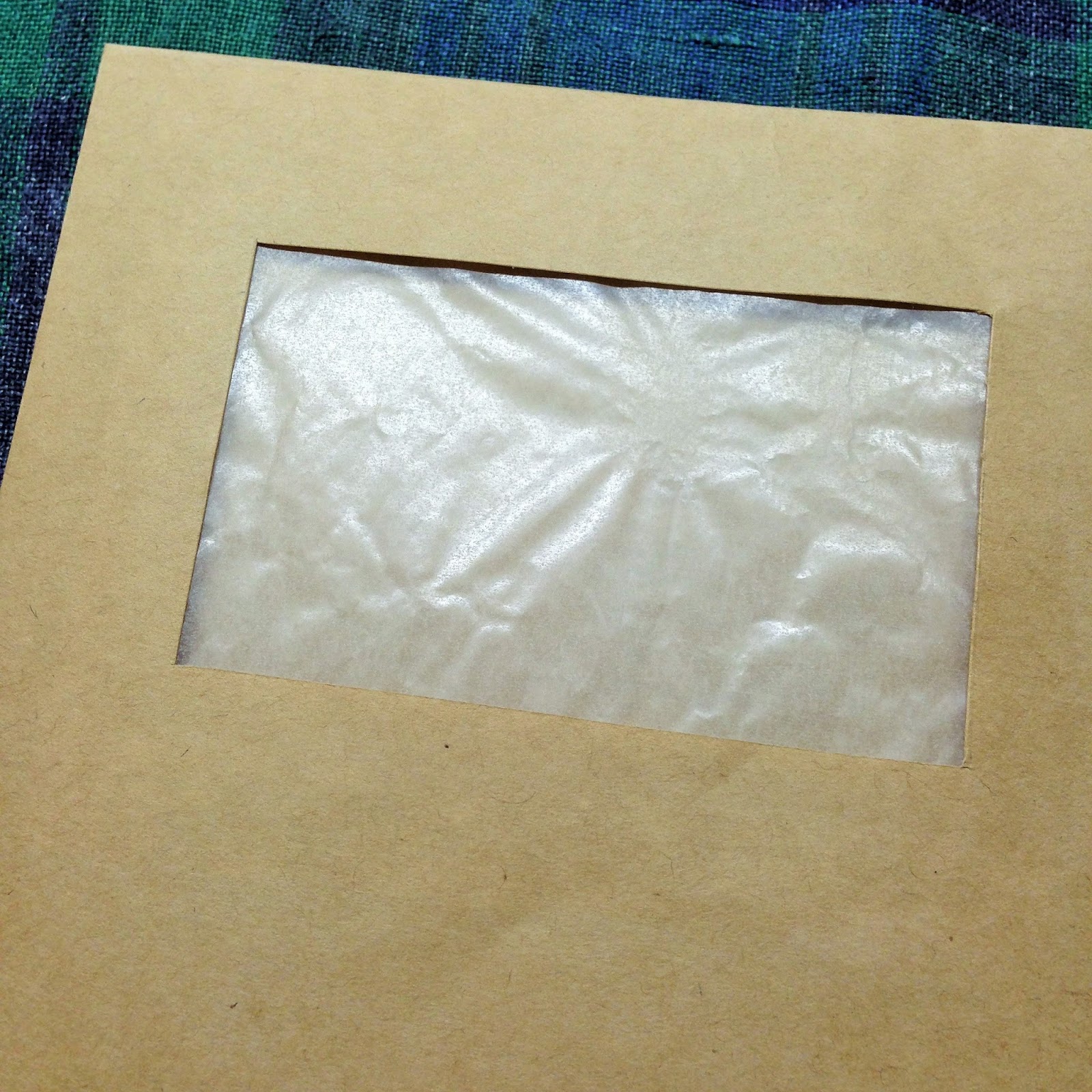メールもいいけど手紙もね 窓付き封筒を手作り