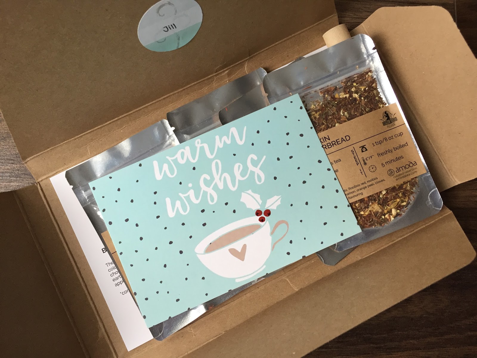 Amoda Tea Review December 2017 Canadian Tea Subscription Box