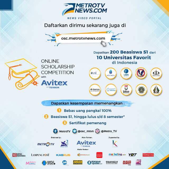 Beasiswa Metro Tv 2021 2022 Pendaftaran Net 2021 2022