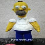 patron gratis muñeco Homer Simpson amigurumi | free amigurumi pattern Homer Simpson doll