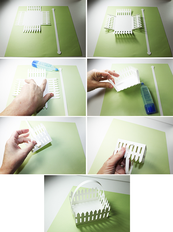 JMRush Designs Tulip Picket Fence Basket