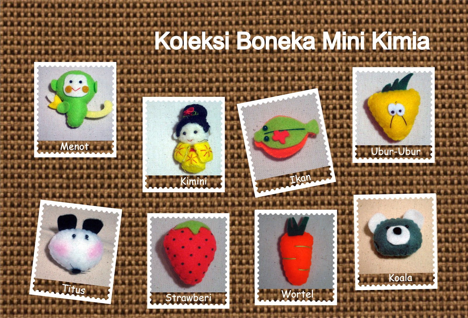 KimiBag Indonesia: Koleksi Boneka Mini Kimia