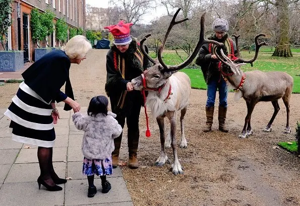 The Duchess of Cornwall invited children from Helen & Douglas House and Roald Dahl's Marvellous Children's Charity