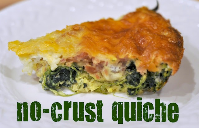 akers of love: Ham and Spinach No-Crust Quiche