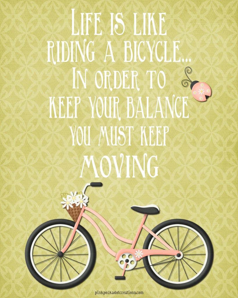 i like riding a bike because