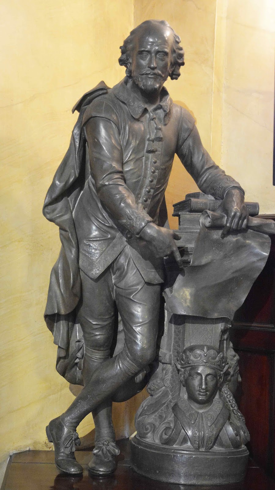 Bath, Art and Architecture The Lead Statue of Shakespeare and its