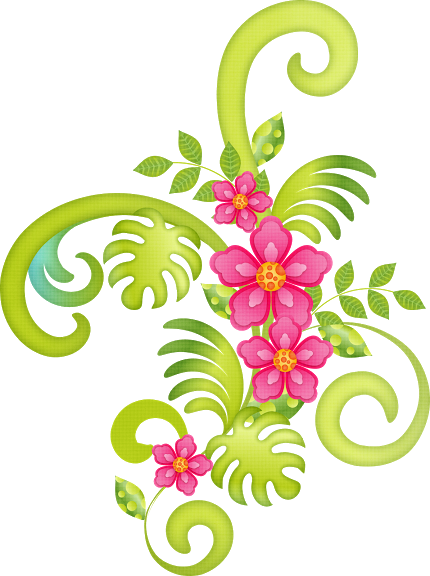Flowers of the Girls Luau Clipart. | Oh My Fiesta For Ladies! (430 x 576 Pixel)