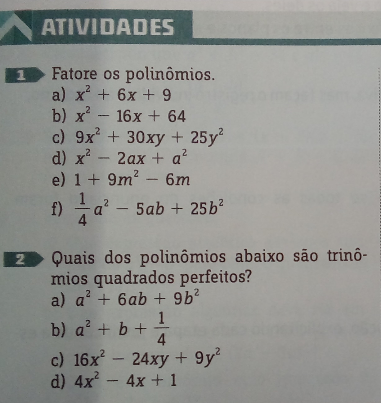 Exercícios De Produtos Notáveis 8 Ano ENSINO Exercícios De Produtos Notáveis 8 Ano ENSINO