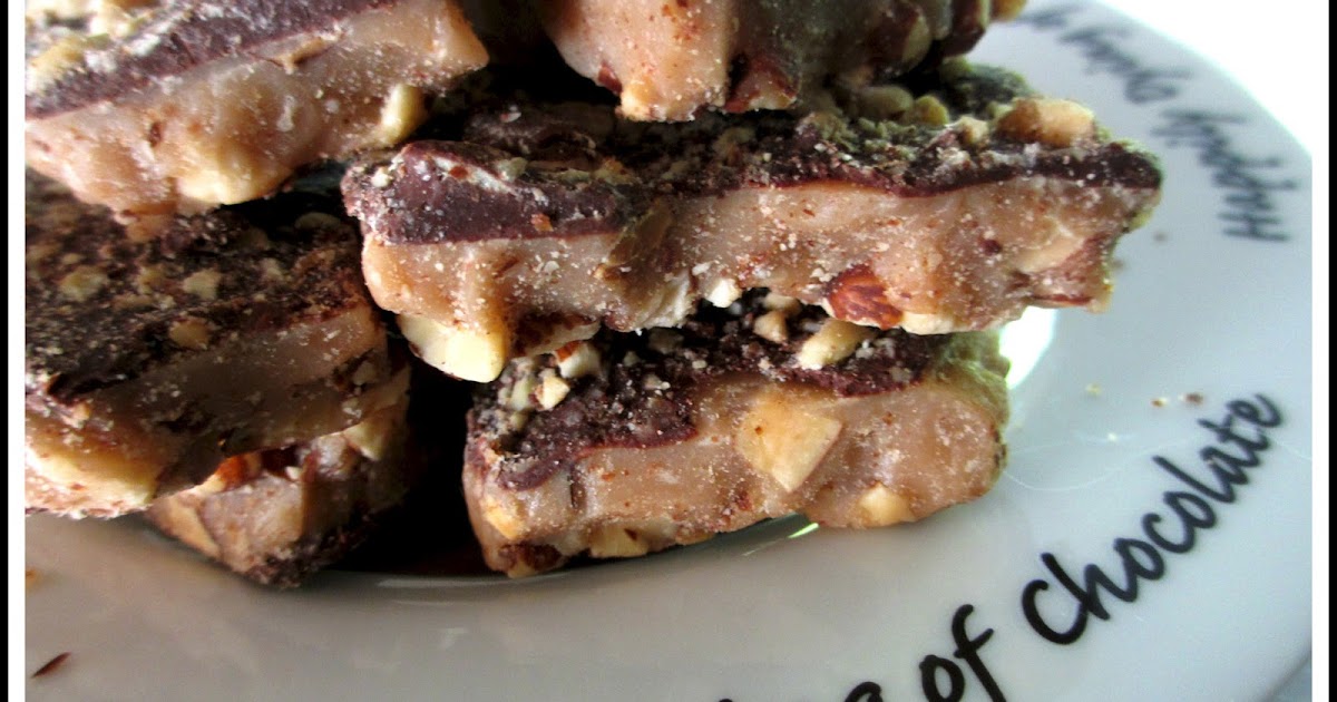 Dying for Chocolate Chocolate Almond Buttercrunch Toffee!