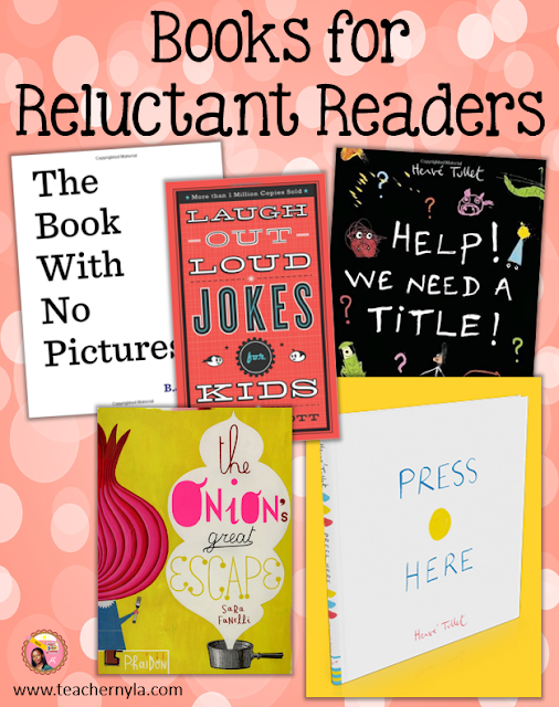 Nyla's Crafty Teaching Unusual Books for Reluctant Readers