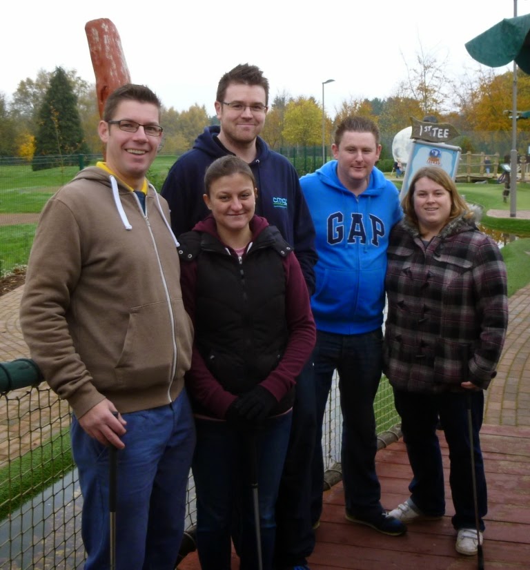 The Surrey Invitational Tournament competitors at the Pirate Island Adventure Golf course in Woking, from l-r Richard Gottfried, Emily Gottfried, Oliver Florence, Matt Dodd, Helen Dodd The Surrey Invitational Tournament competitors at the Pirate Island Adventure Golf course in Woking, from l-r Richard Gottfried, Emily Gottfried, Oliver Florence, Matt Dodd, Helen Dodd