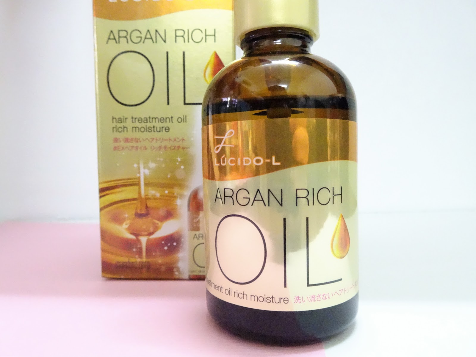 [Review] LUCIDOL Argan Oil Hair Treatment Oil Rich Moisture CherylBunny