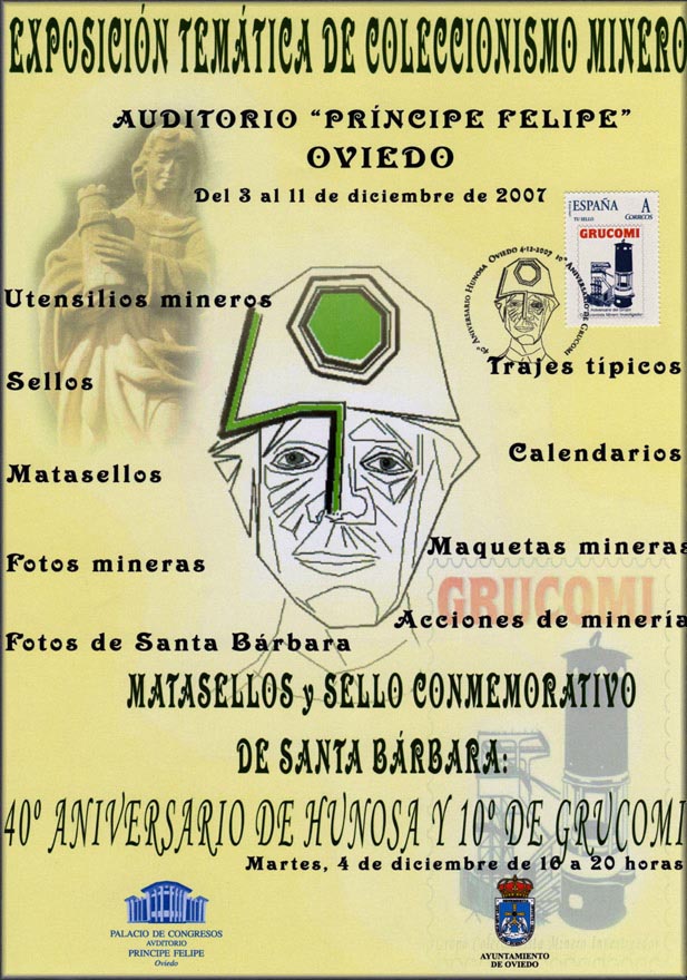 Cartel de la  X Exposición de Coleccionismo de Grucomi en Oviedo