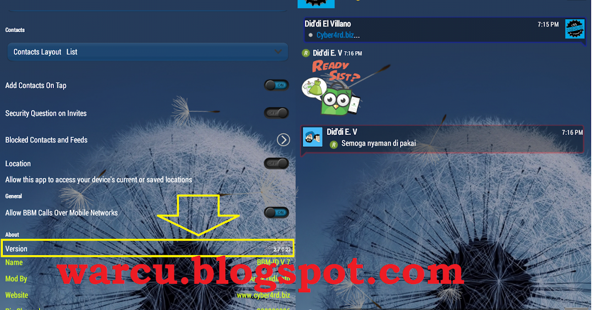 BBMID Mod Android Simple Transparan Versi 2.7.0.23 (Terbaru) GADGET