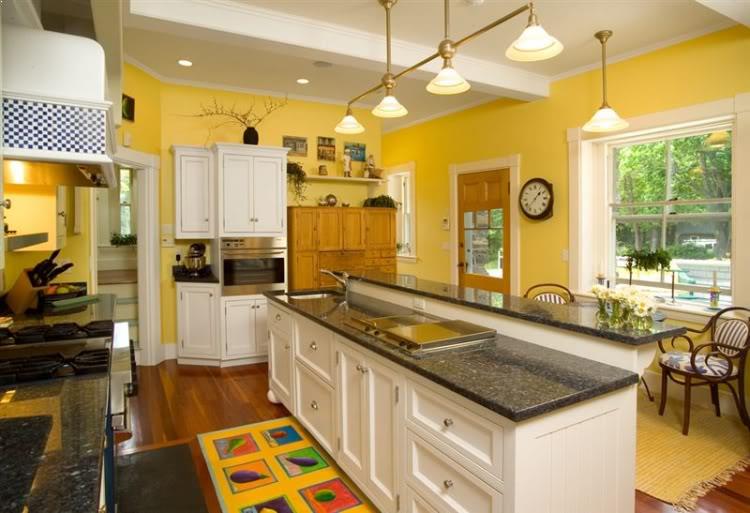 Yellow Kitchens With White Cabinets Kitchen Design Ideas