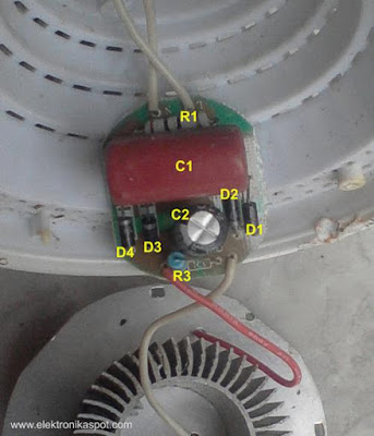 bagian dalam lampu led lamp, inside