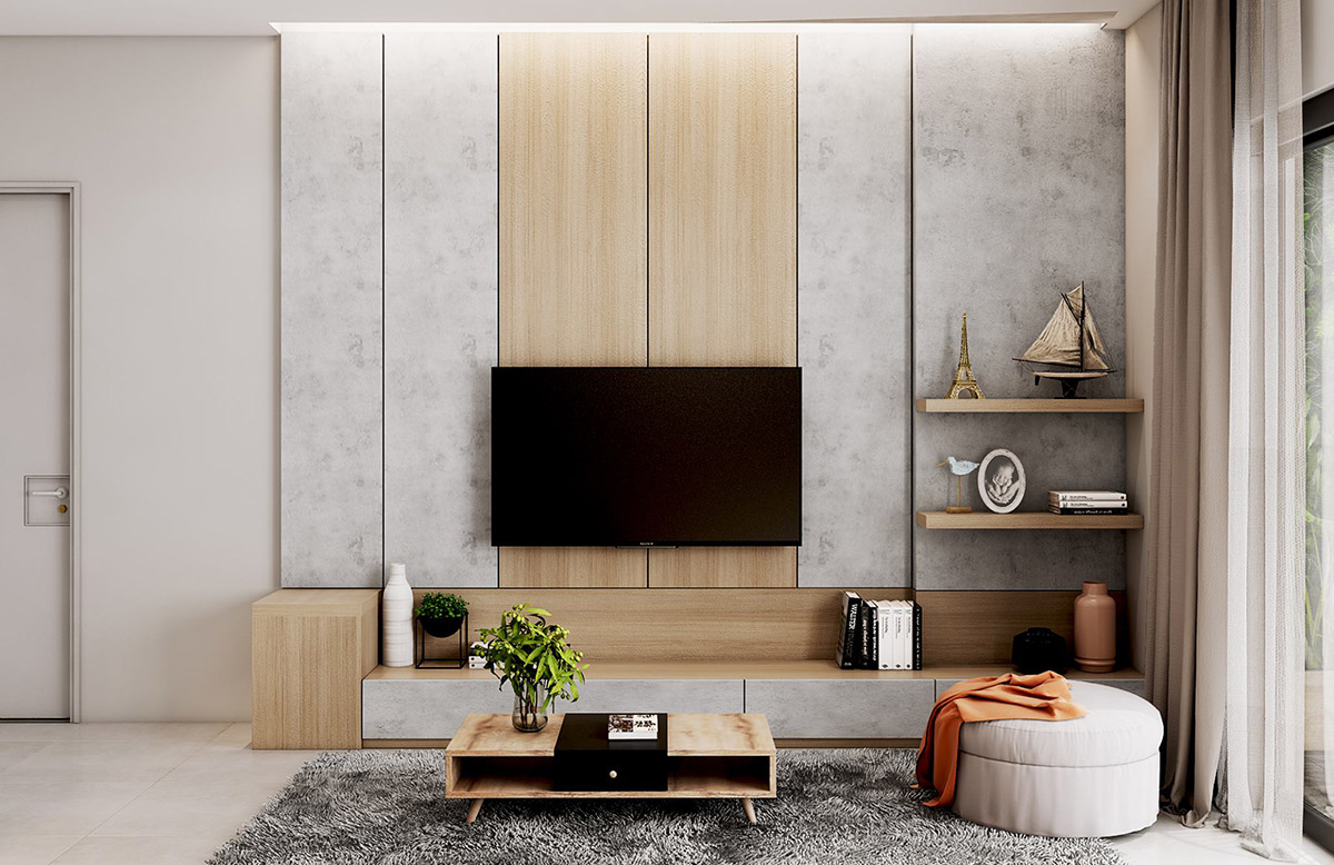 50 gợi ý trong thiết kế nội thất, trang trí tường treo TV 50 gợi ý trong thiết kế nội thất, trang trí tường treo TV