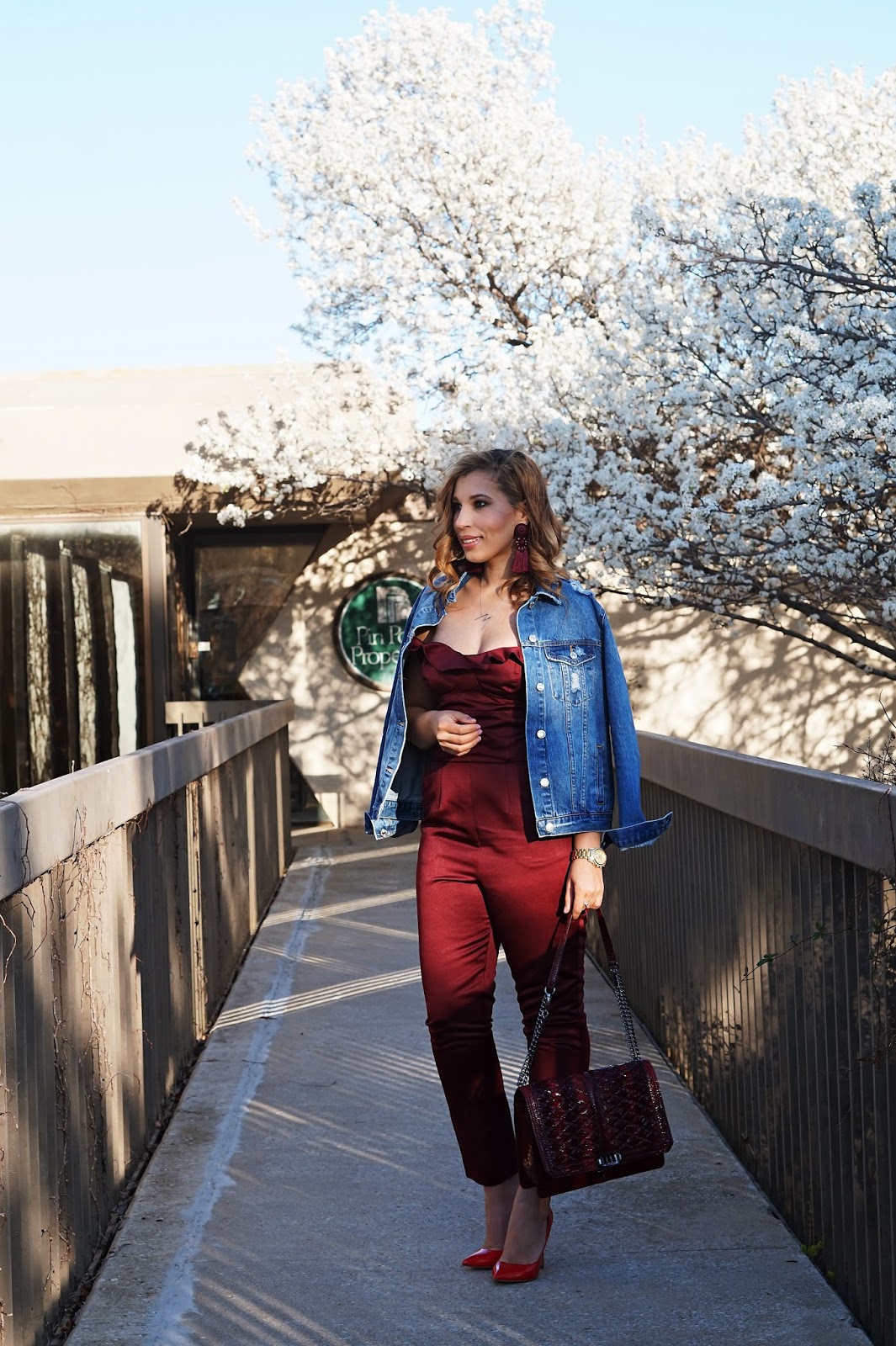 Red Dirt and Glitter: Jumpsuit and Denim Jacket