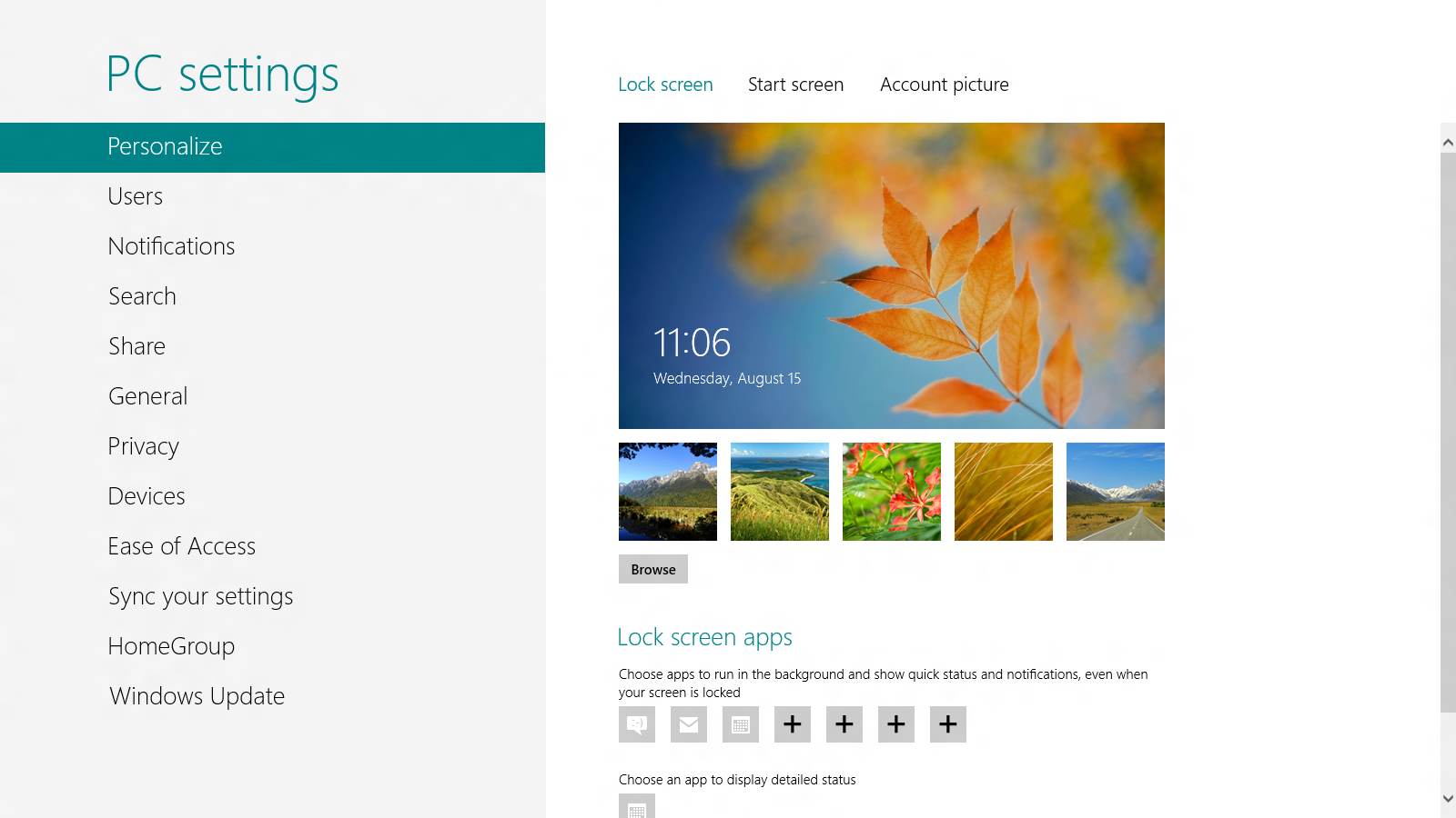 From the Trenches Changing PC Settings in Windows 8