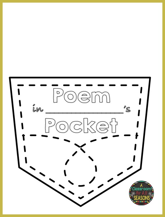 Poem In Your Pocket A Classroom For All Seasons