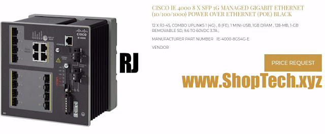 CISCO IE 4000 8 X SFP 1G MANAGED GIGABIT ETHERNET (10/100/1000)