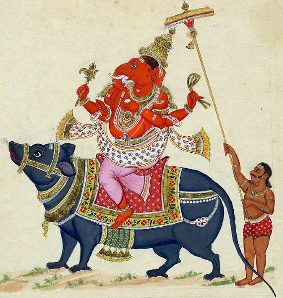 Tanjore-style painting of Ganesha
