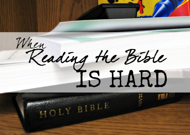 When Reading the Bible is Hard: Support, Resources and Encouragement for the reluctant Bible reader