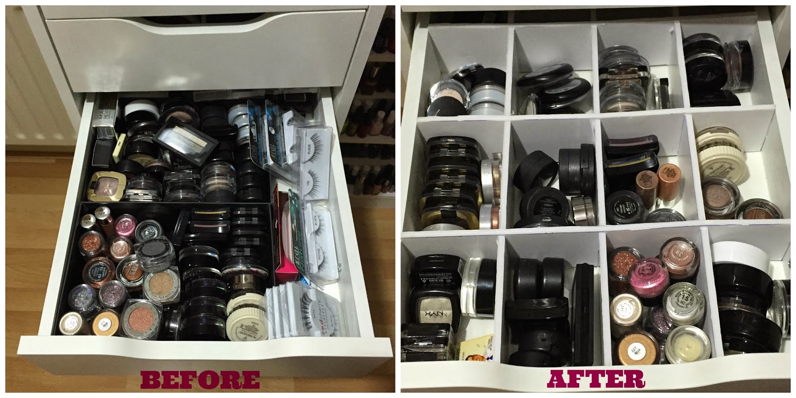 Makeup Storage Inspiration 1 Drawer Dividers Feat Ikea Alex Unit Makeup Storage Inspiration 1 Drawer Dividers Feat Ikea Alex Unit Totalmakeupaddict Irish Beauty Blog