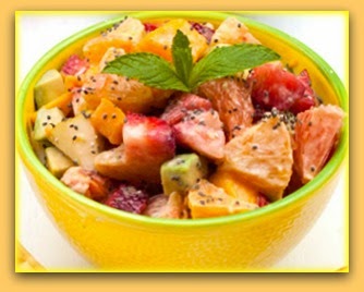 Salada de frutas com chia