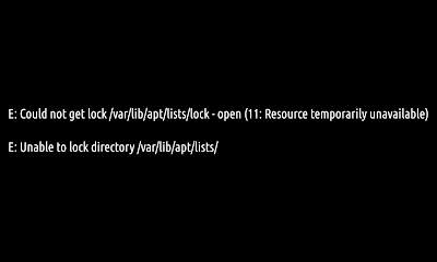 Mengatasi error Unable to lock directory /var/lib/apt/lists/