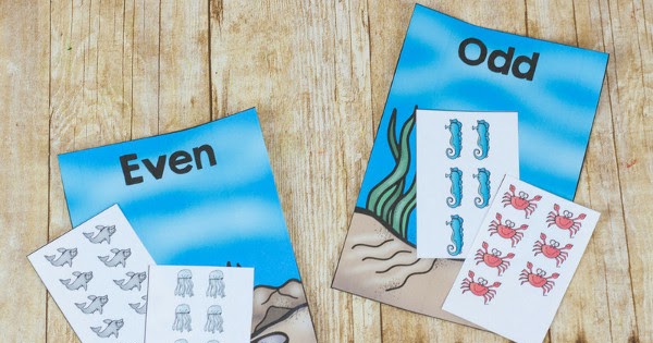 Sorting Even & Odd Numbers with Ocean Animals | Totschooling - Toddler ...