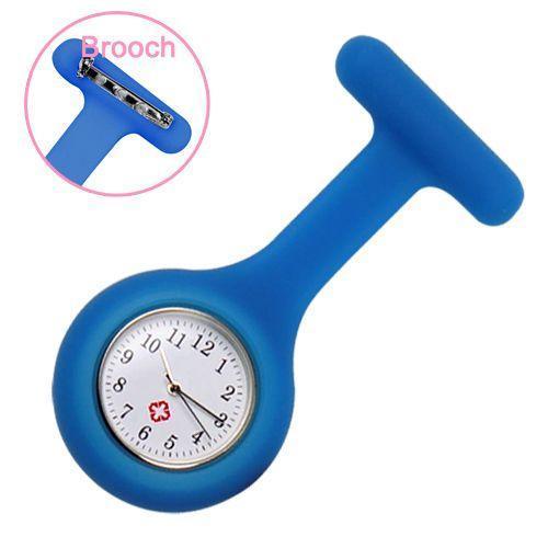 Avaner Orologio al Quarzo Infermiera spilla Medico da Donna Uomo Cartone Silicone Quadrante Digitale Non Impermeabile, Colore scelta (E