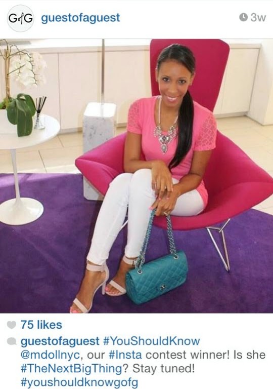 MDoLLNYC Guest of a Guest Instagram Winner.