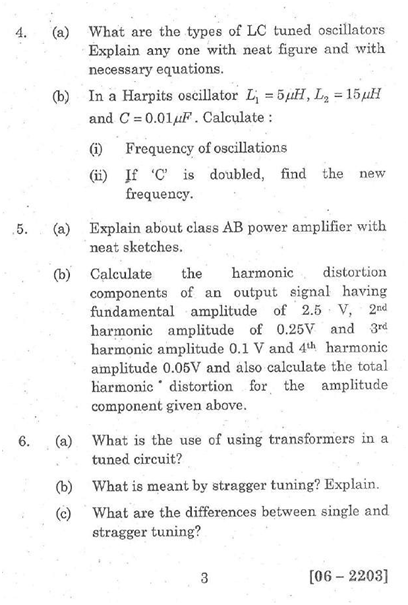 Andhra University B E Eee Analog Electronic Circuits 2015 Question Paper University Question Papers