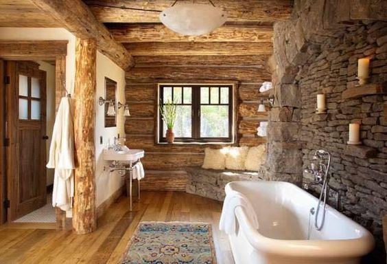 Best Cabin Decor Blog Beautiful Interiors Rustic Bathroom
