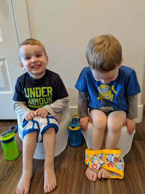 Simply Ruth: two days in potty training the twins