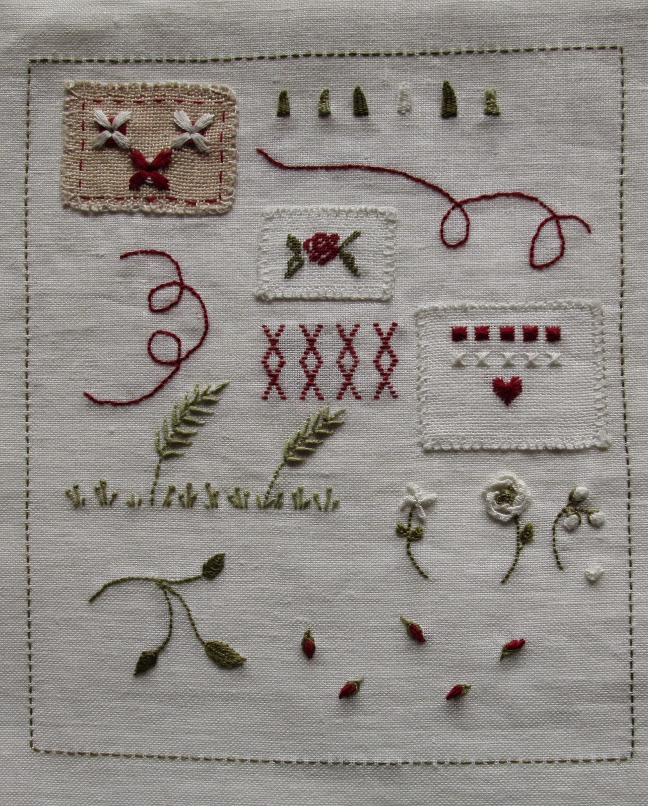 Fred's Wife: Mon Cahier de Broderie Hoja 4, pages 7 & 8