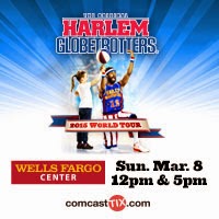 Family 4 Pack of Tickets to see The Harlem Globetrotters at the Wells Fargo Center in Philadelphia, PA