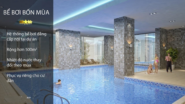 Bể bơi tại dự án Eco City Long Biên Bể bơi tại dự án Eco City Long Biên