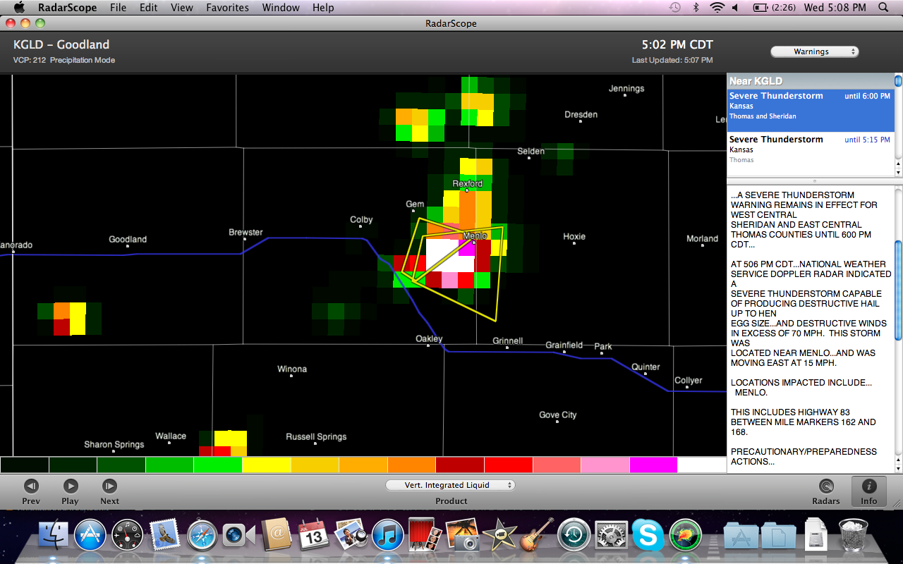 The Weather Centre StormTrack July 13 Strong Storms in Menlo, KS