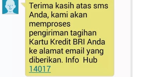 Cara Cek Limit Kartu Kredit Bank Bri Dan Cara Cek Jumlah Tagihan Pembayaran Kartu Kredit Cara Cek Sisa Paket