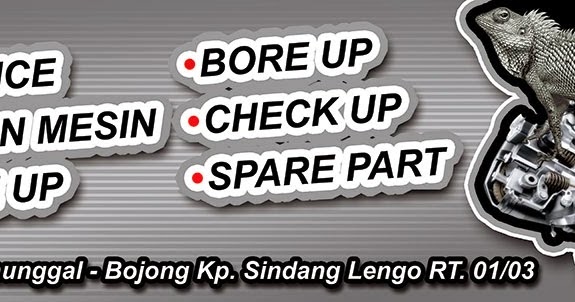 Contoh Banner Bengkel Motor - Contoh O