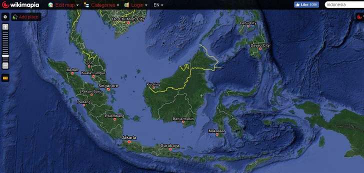 Gambar Peta Indonesia Lengkap Terbaru Beserta Keterangannya Satelit Warnanya