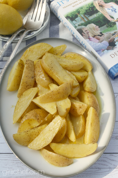 Lemonates Patates (Lemon Potatoes) #GreekSummer blog tour