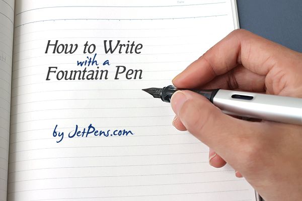 how to write with a fountainpen