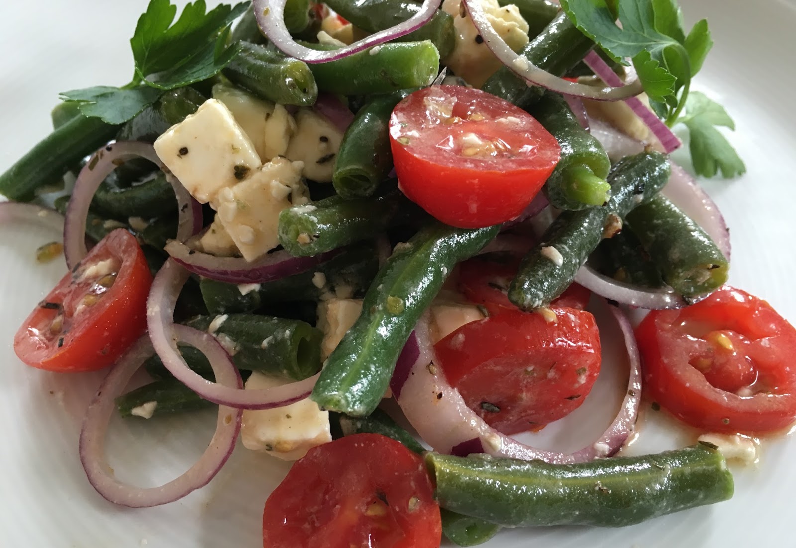 Lust auf Lecker 🌶: Grüne Bohnensalat mit Feta