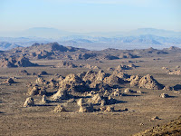 Zoomed-in View north from Ryan Mountain summit, Joshua Tree National Park