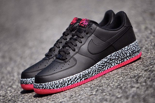 nike air force 1 high top pink and black