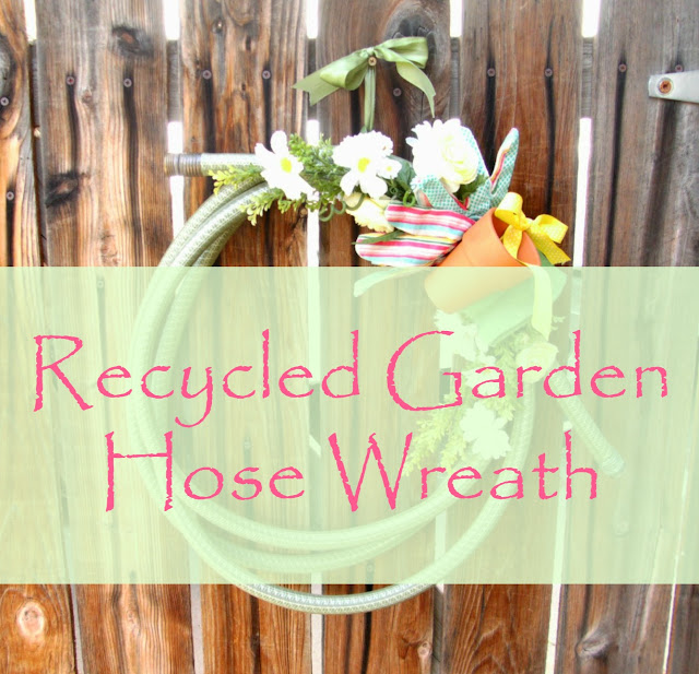 Recycled Garden Hose Wreath