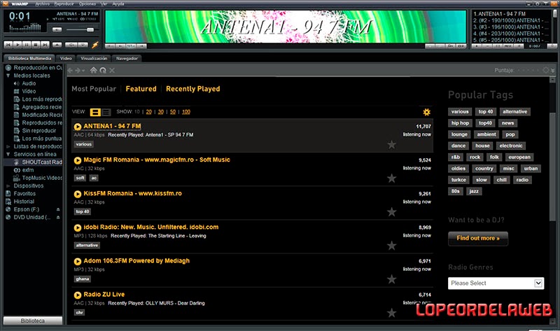 Winamp Media Player v5.666 PRO Multilenguaje 